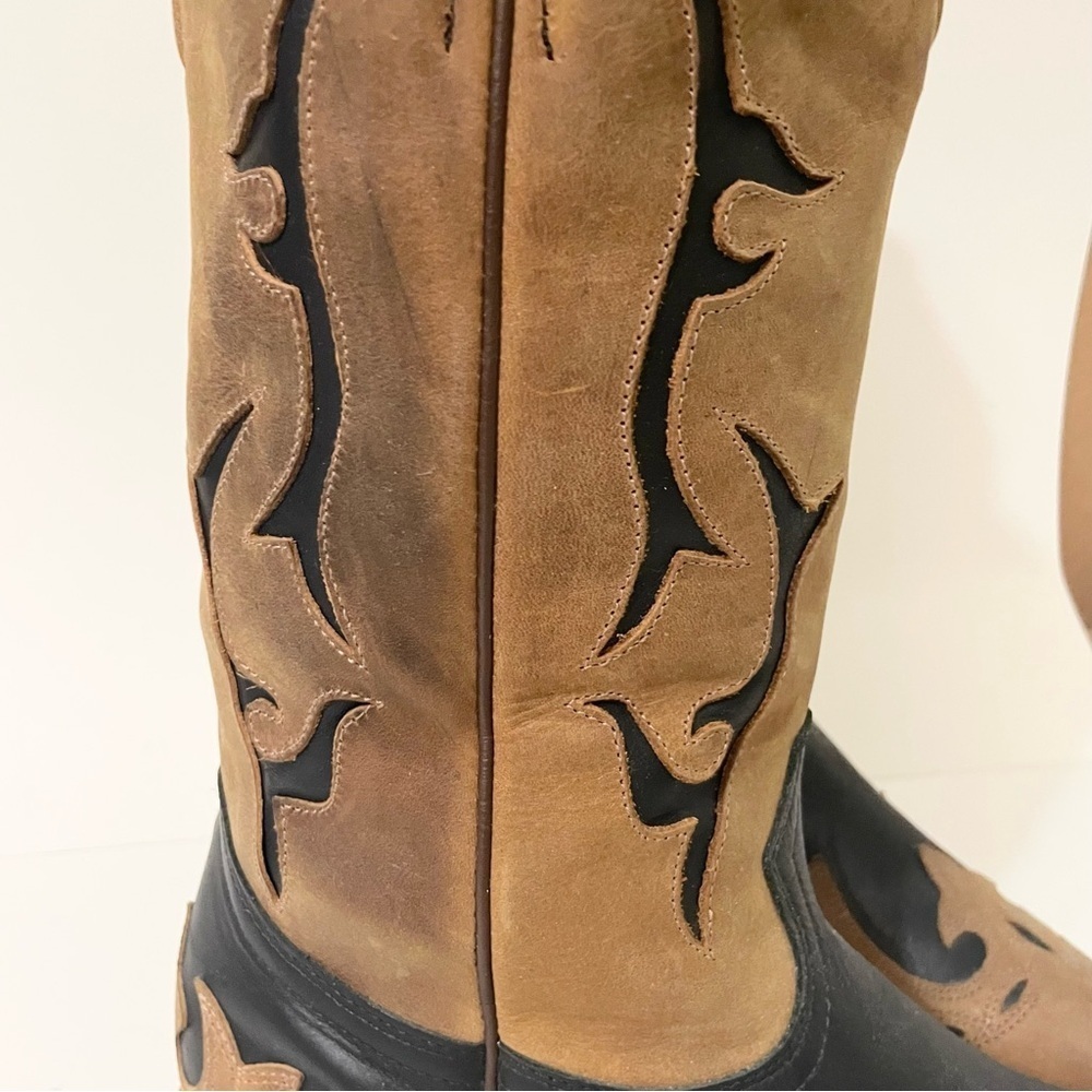Boulet Womens Western Boots Size 8.5 Cowboy Boots 3E Wide - Picture 15 of 16